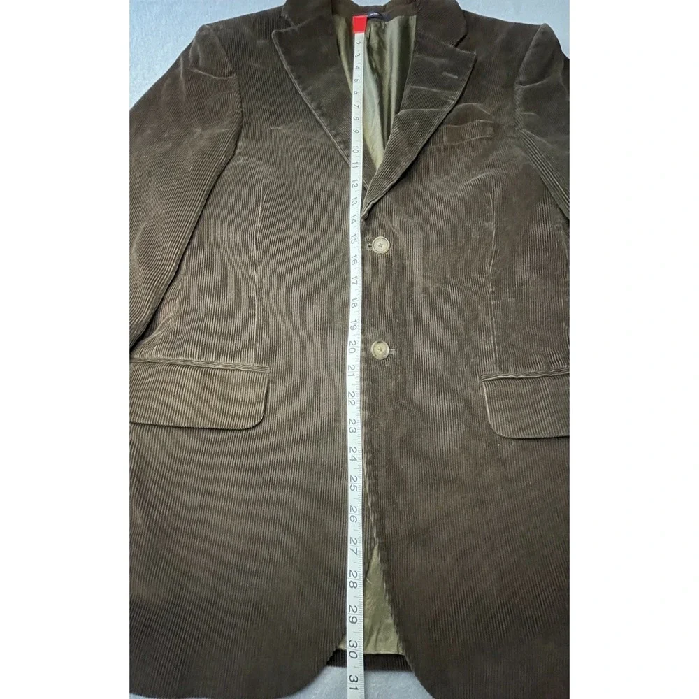Lands End corduroy‎ blazer sport coat 38 reg  Dark brown classic retro preppy